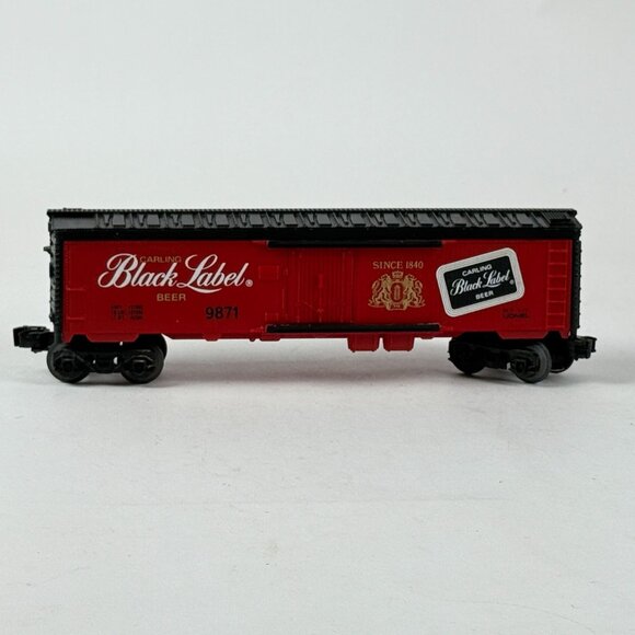 Lionel Carling Black Label Beer Boxcar 9871 Bright Red & Black Detailed Model - Picture 5 of 8